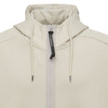 CP Company Goggle Hoodie Sweatshirt Ivory - Boinclo ltd