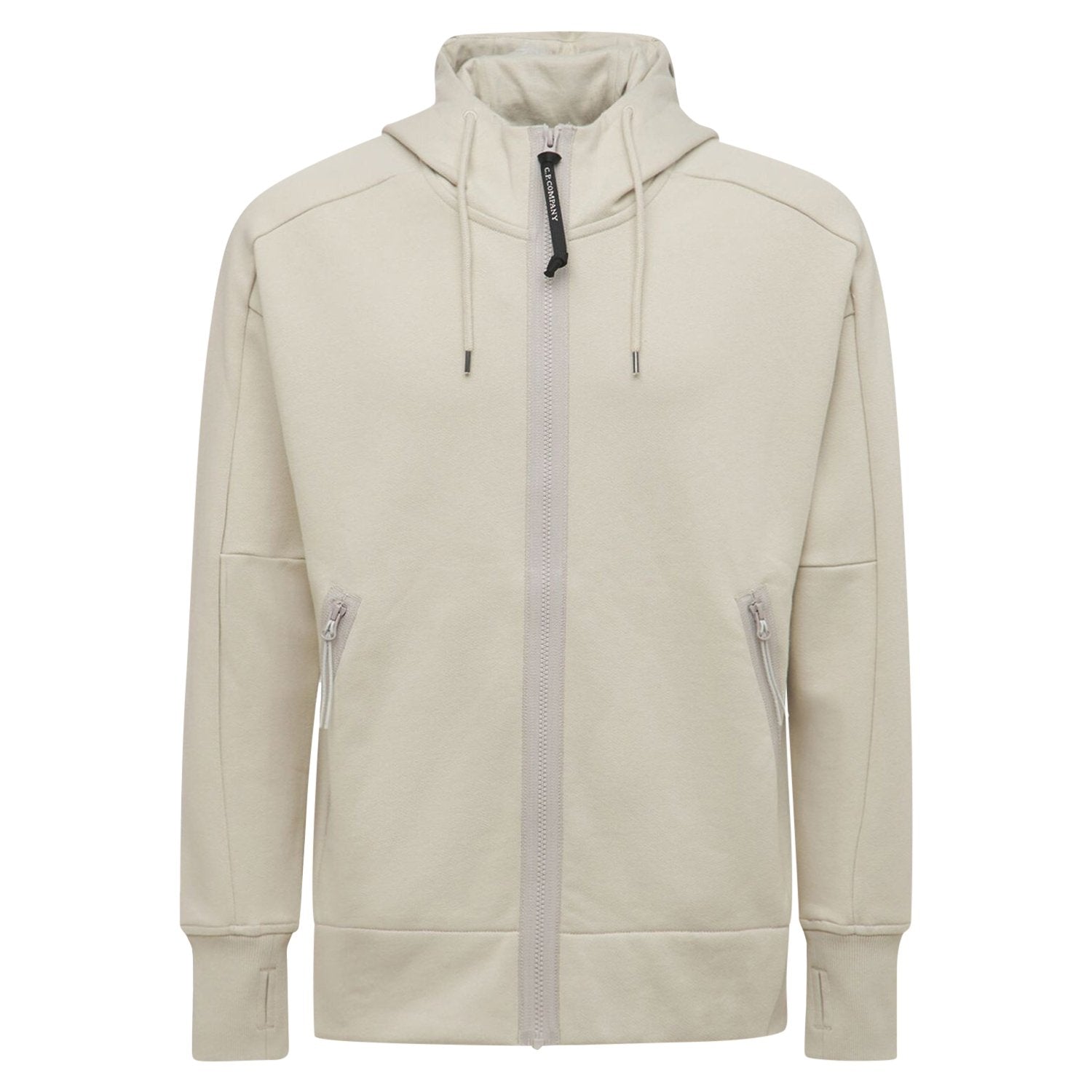 CP Company Goggle Hoodie Sweatshirt Ivory - Boinclo ltd