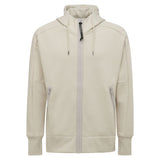 CP Company Goggle Hoodie Sweatshirt Ivory - Boinclo ltd