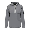 CP Company Hooded Half Zip Overshirt Grey - Boinclo ltd