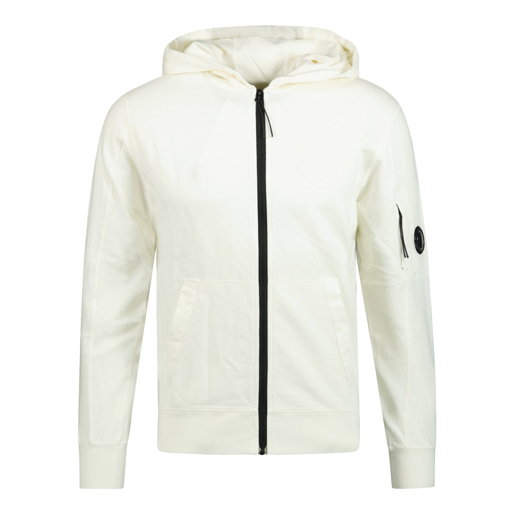CP Company Hooded Lens Sweatshirt White - Boinclo ltd