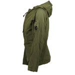 CP Company Hooded Overshirt Half Zip Burnt Olive - Boinclo ltd Outlet Sale