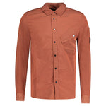 CP Company Lens Chrome Overshirt Jacket Burnt Orange - Boinclo ltd