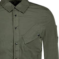 CP Company Lens Chrome Overshirt Jacket Khaki - Boinclo ltd