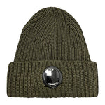 CP Company Lens Wool Beanie Khaki - Boinclo ltd