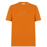 CP Company Rubber Logo T-Shirt Orange - Boinclo ltd