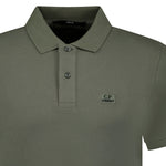 CP Company Short Sleeve Stitch Logo Polo-Shirt Green - Boinclo ltd