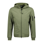 CP Company Softshell Hooded Arm Lens Jacket Olive - Boinclo ltd