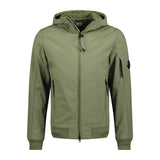 CP Company Softshell Hooded Arm Lens Jacket Olive - Boinclo ltd