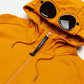 CP Company Zip Up Goggle Hoodie Sweatshirt Desert Orange - Boinclo ltd