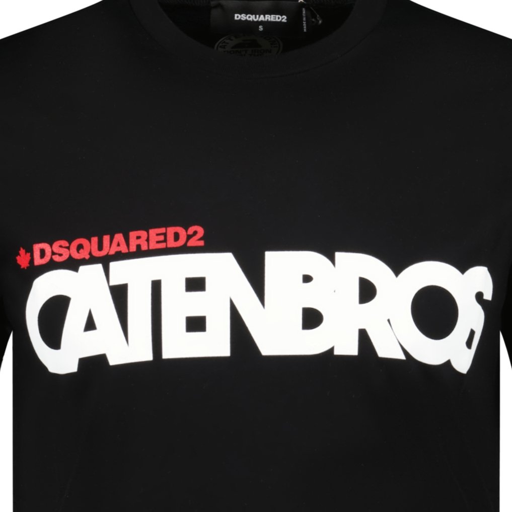 DSquared2 CATENBROS T-Shirt Black - Boinclo ltd