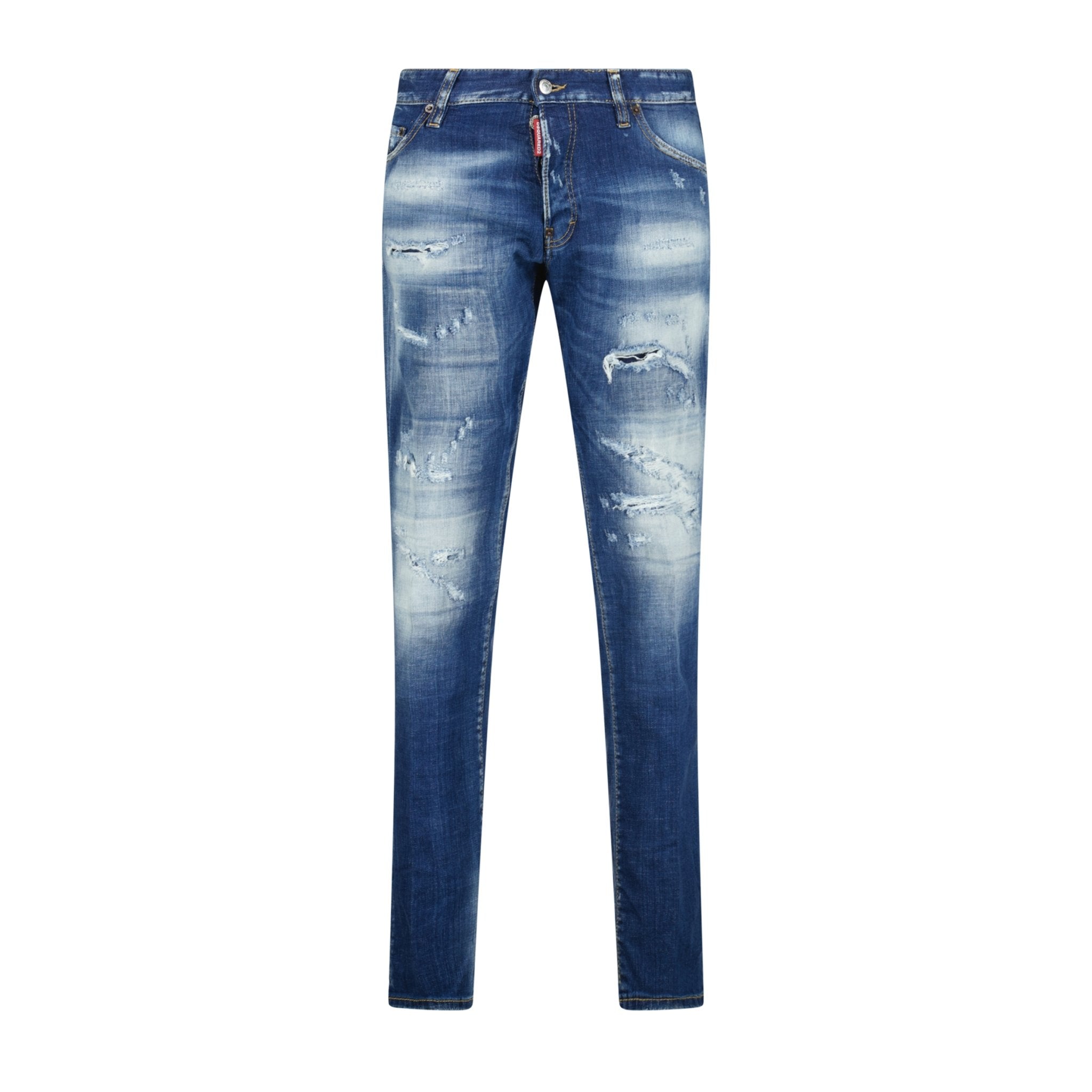 DSquared2 'Cool Guy' Beige Logo Slim Fit Jeans Blue - Boinclo ltd
