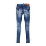 DSquared2 'Cool Guy' Orange Logo Slim Fit Jeans Blue - Boinclo ltd