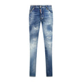 DSquared2 'Cool Guy' Paint Splatter Slim Fit Jeans Blue - Boinclo ltd
