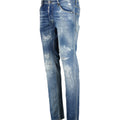 DSquared2 'Cool Guy' Paint Splatter Slim Fit Jeans Blue - Boinclo ltd