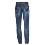 DSquared2 'Cool Guy' Yellow & Red Paint Slim Fit Jeans - Boinclo ltd