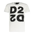 DSquared2 'D2' Mirror Logo T-Shirt White - Boinclo ltd