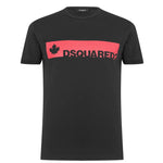 DSquared2 Leaf Logo T-Shirt Black - Boinclo ltd