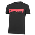 DSquared2 Leaf Logo T-Shirt Black - Boinclo ltd