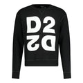 DSquared2 Logo Print Mirror Sweatshirt Black - Boinclo ltd