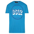 DSquared2 Logo Print T-Shirt Blue - Boinclo ltd