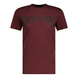 Dsquared2 Logo Printed T-Shirt Maroon - Boinclo ltd