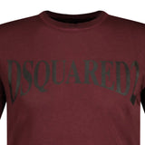 Dsquared2 Logo Printed T-Shirt Maroon - Boinclo ltd