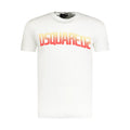 Dsquared2 Orange Logo T-Shirt White - Boinclo ltd