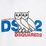 Dsquared2 OVO Capsule Logo Print Jersey T-Shirt White - Boinclo ltd