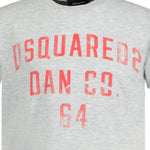 DSquared2 Red Distressed Logo T-Shirt Grey - Boinclo ltd