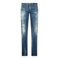 DSquared2 'Skater' Jeans Distressed Stitch Paint Splatter Blue - Boinclo ltd
