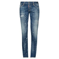 DSquared2 'Slim' Distressed White Paint Jeans Blue - Boinclo ltd