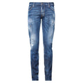 DSquared2 'Slim Jean' Paint Splatter Jeans Dark Blue - Boinclo ltd