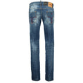 DSquared2 'Slim' Jeans Distressed Stitch Paint Splatter Blue - Boinclo ltd