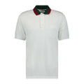 Gucci Contrast Collar Polo-Shirt White - Boinclo ltd
