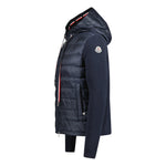 Moncler Down Quilted Zip Hooded Jacket Navy - Boinclo ltd