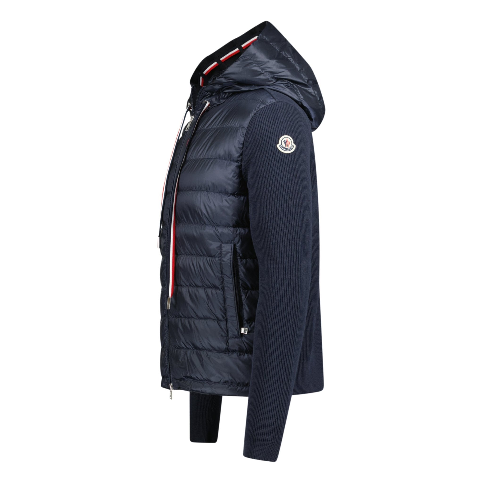 Moncler Down Quilted Zip Hooded Jacket Navy - Boinclo ltd