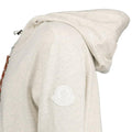 Moncler Hooded Arm Logo Sweatshirt Light Grey & Orange - Boinclo ltd