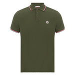 Moncler Logo Cotton Polo T-Shirt Khaki - Boinclo ltd