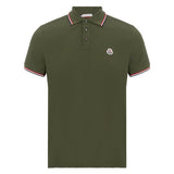 Moncler Logo Cotton Polo T-Shirt Khaki - Boinclo ltd