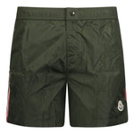 Moncler Logo Swim Shorts Khaki - Boinclo ltd