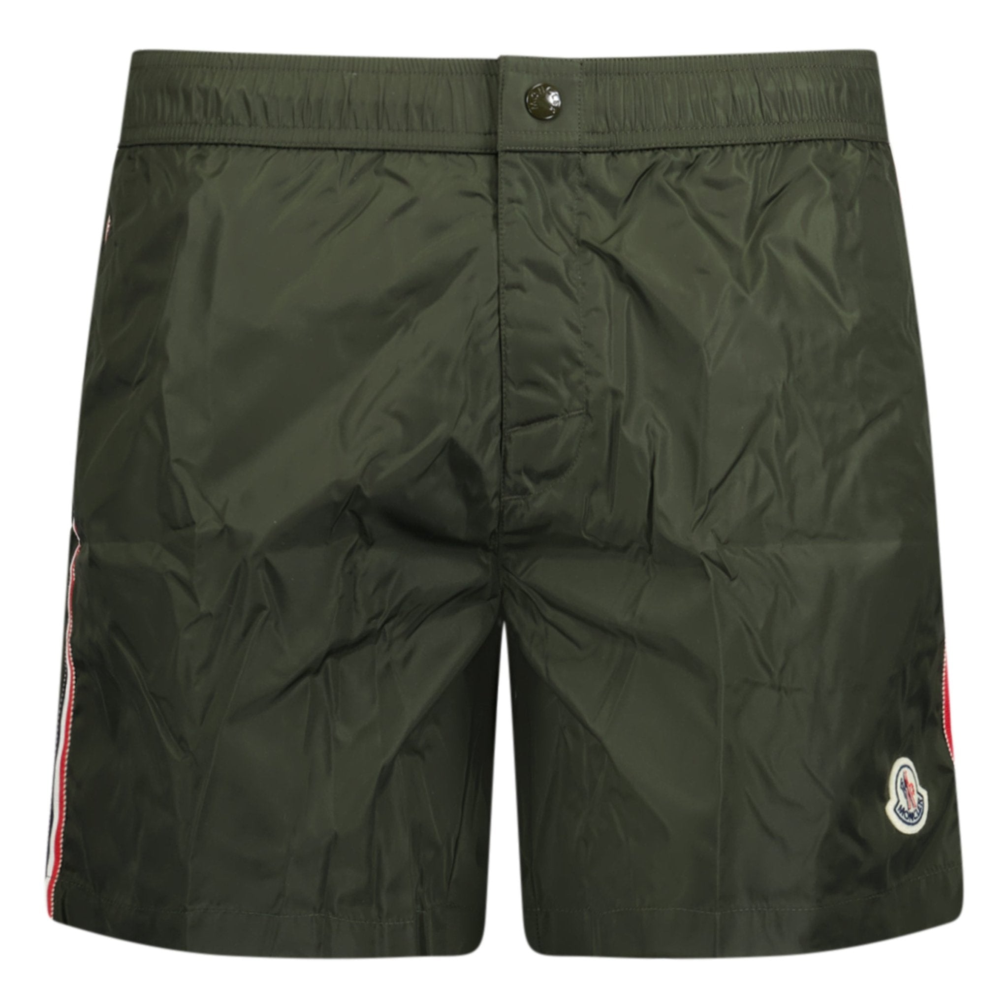 Moncler Logo Swim Shorts Khaki - Boinclo ltd
