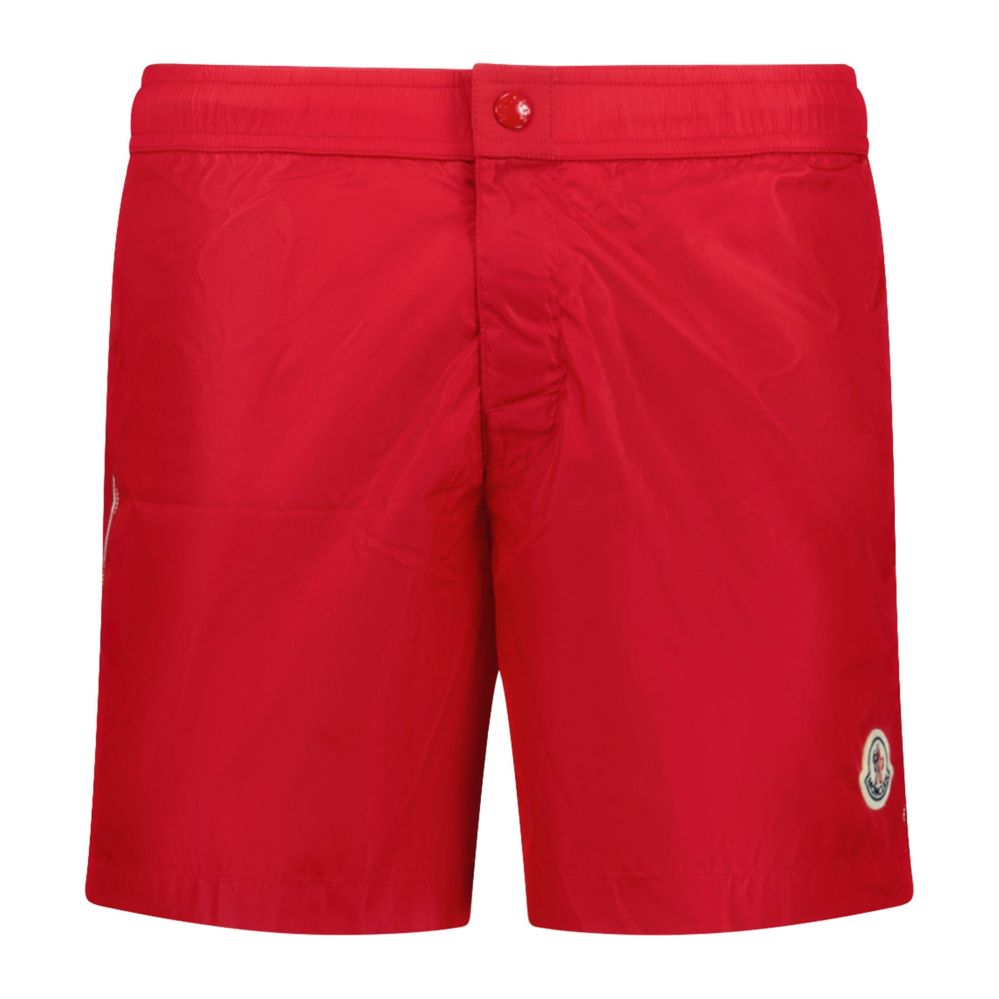 Moncler Logo Swim Shorts Red - Boinclo ltd
