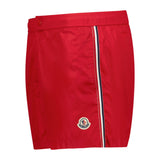 Moncler Logo Swim Shorts Red - Boinclo ltd