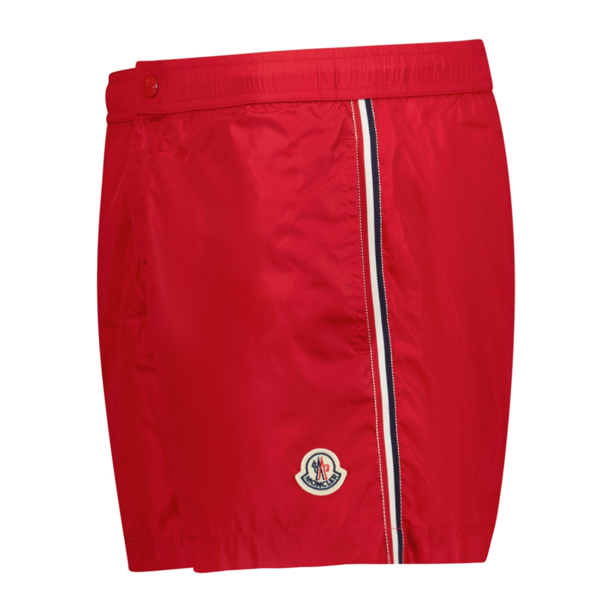 Moncler Logo Swim Shorts Red - Boinclo ltd