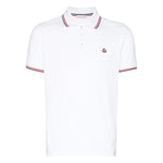 Moncler Maglia Polo Manica Corta Badge White - Boinclo ltd