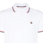 Moncler Maglia Polo Manica Corta Badge White - Boinclo ltd
