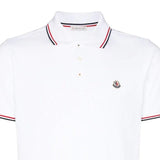 Moncler Maglia Polo Manica Corta Badge White - Boinclo ltd