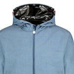 Moncler Niortaise Large Logo Jacket Blue - Boinclo ltd