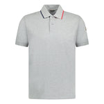 Moncler Polo Shirt Sleeve Logo Grey - Boinclo ltd